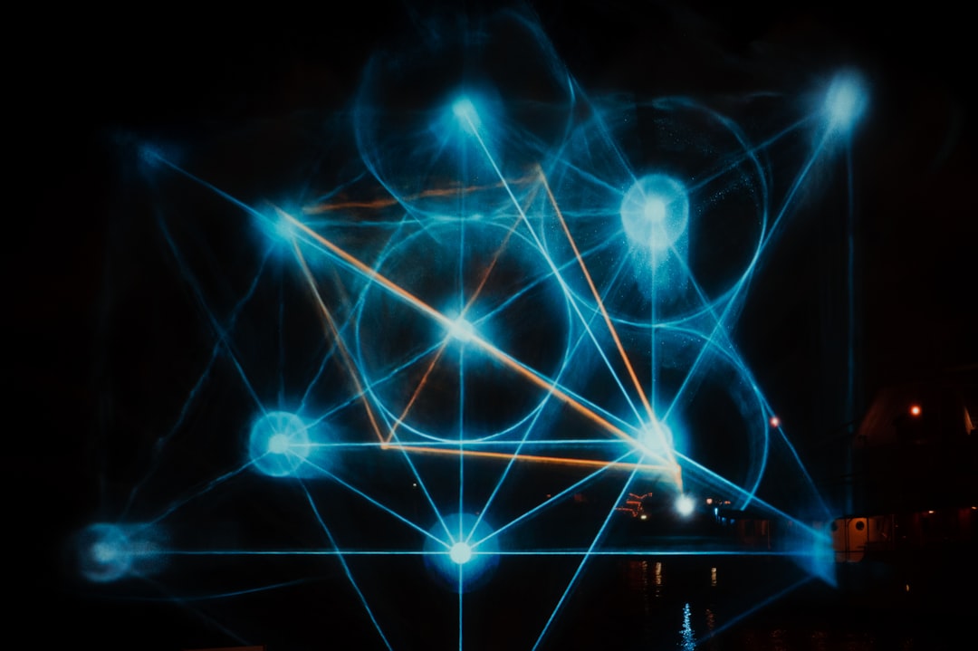 Abstract visualization of traditional hierarchical business pyramids being disrupted by glowing AI data networks, representing the shift in elite management consulting models.